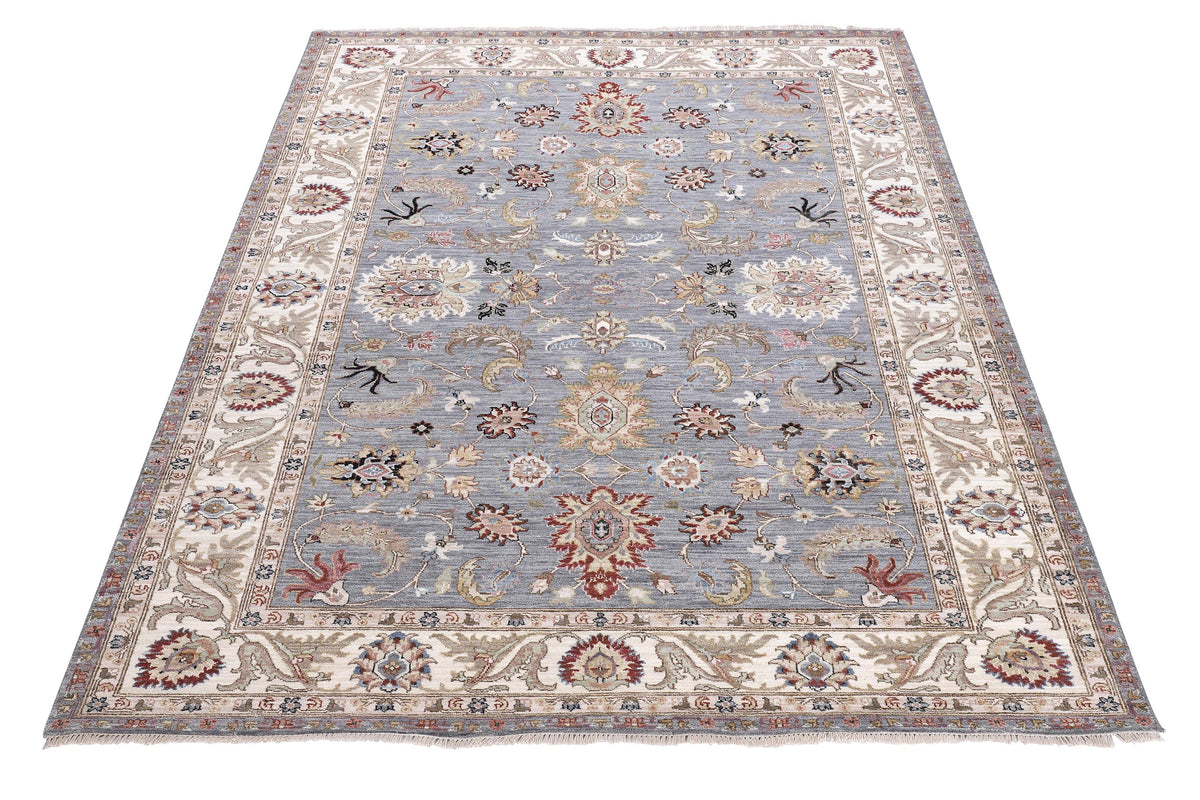 Kaoud Rugs 6.1X9.2 Rectangle Light Blue Mahal Area Rug