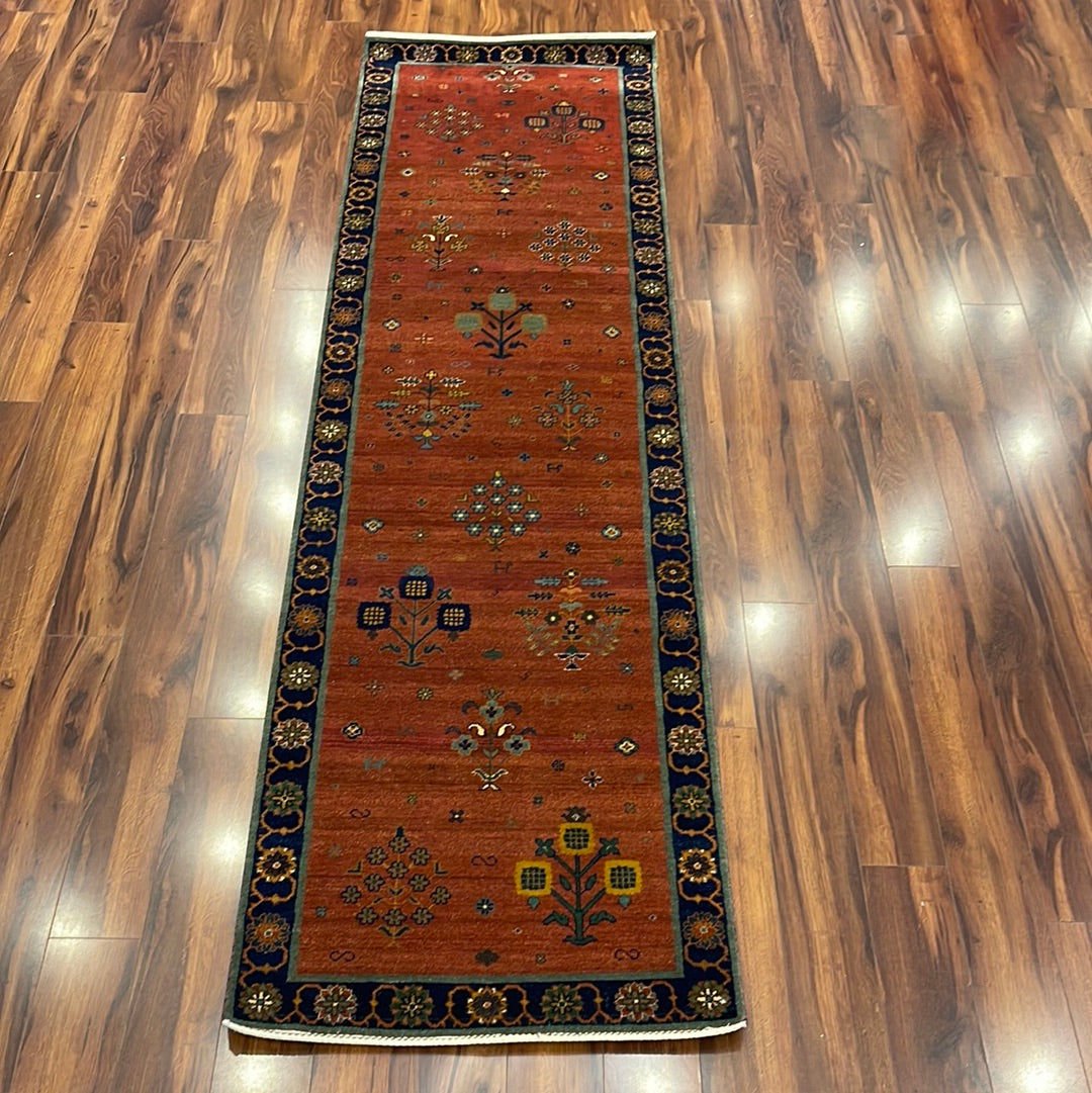 Kaoud Rugs HAND KNOTTED RUST WOOL GABBEH