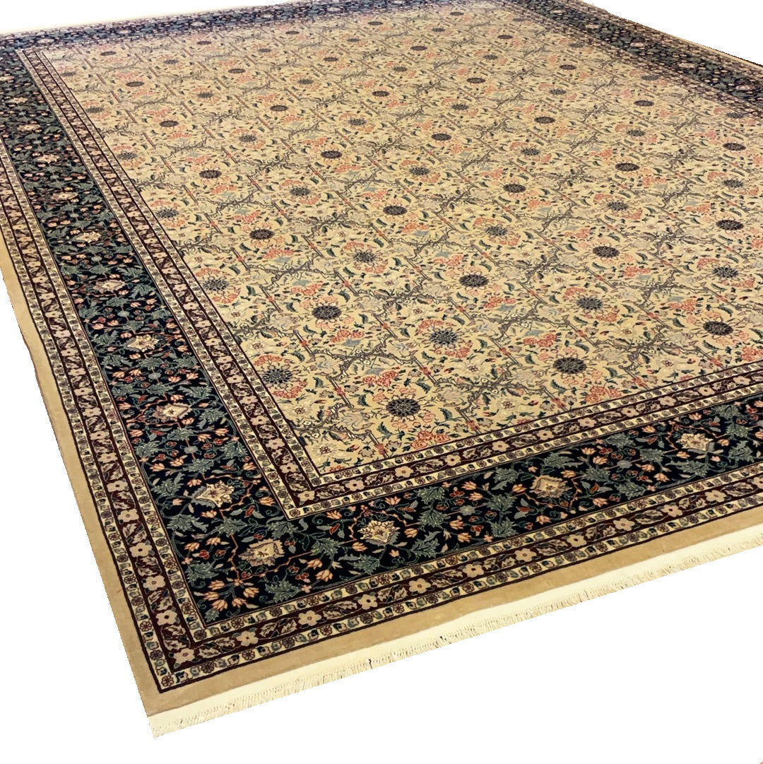 Kaoud Rugs HAND KNOTTED BEIGE WOOL ANT. MAHAL