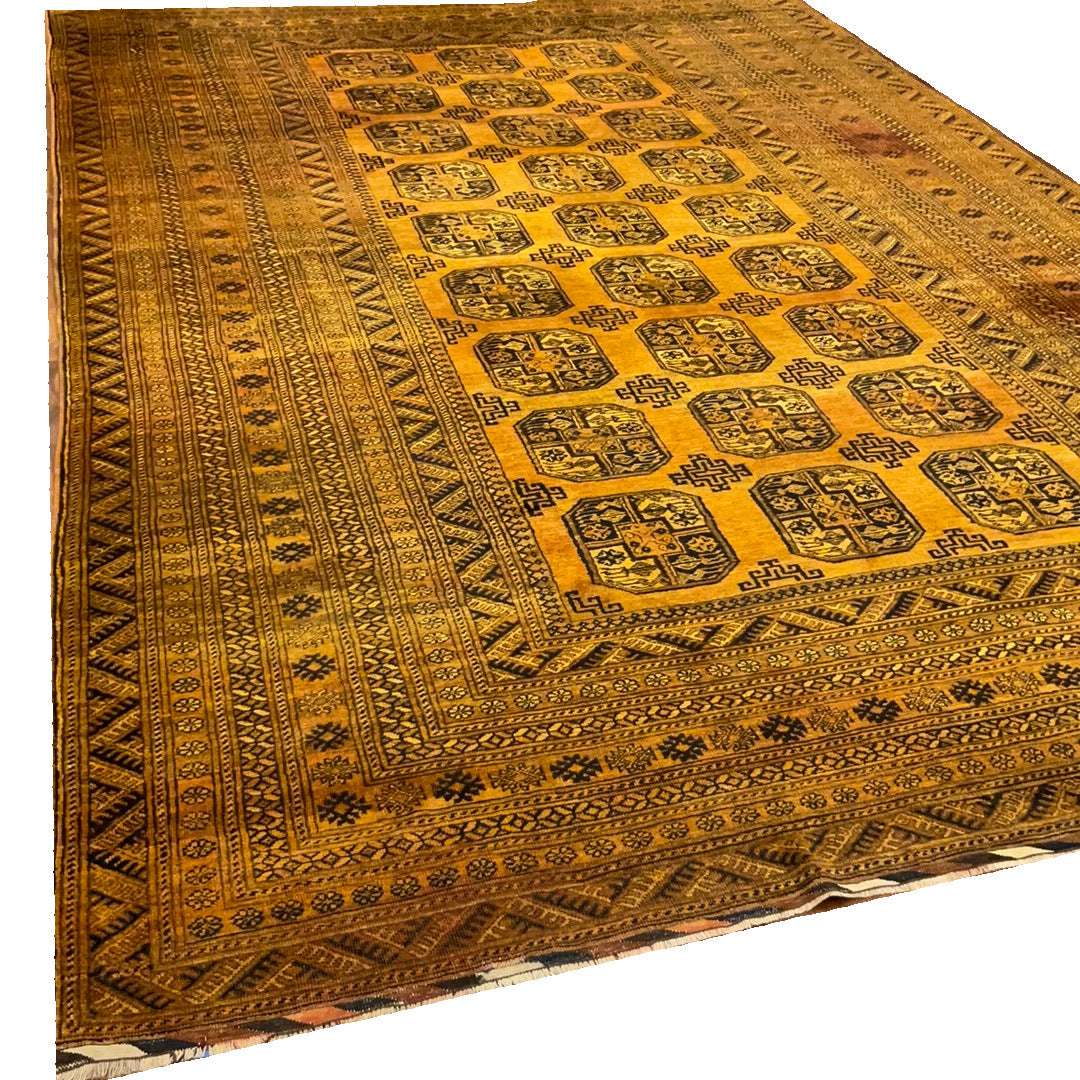 Kaoud Rugs HAND KNOTTED GOLD WOOL BIDJAR