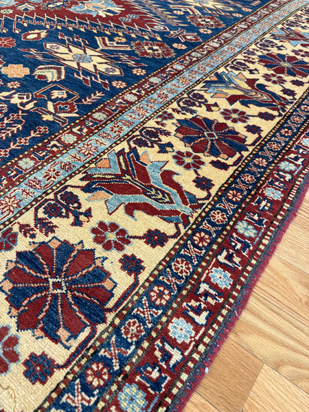 Kaoud Rugs 9.5X12 Rectangle BLUE KAZAK Area Rug
