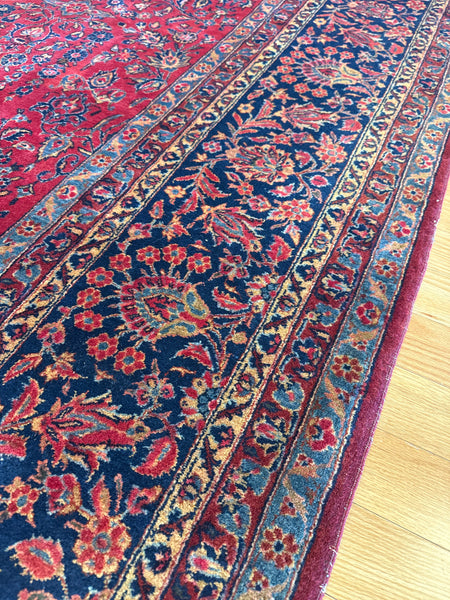 Kaoud Rugs 8.8X11.5 Rectangle RED  Area Rug