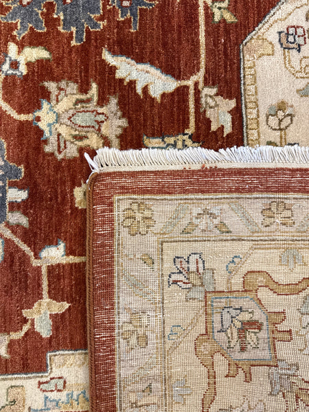 Kaoud Rugs 8X10.3 Rectangle Rust ANT. SERAPI Area Rug