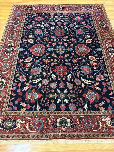 Kaoud Rugs 7.9X9.11 Rectangle NAVY SERAPI Area Rug