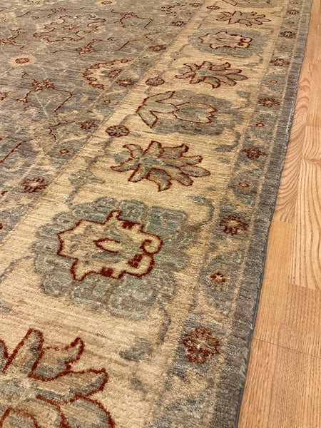 Kaoud Rugs 10X13.10 Rectangle LIGHT GREY ANT. MAHAL  Area Rug
