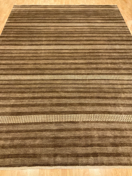Kaoud Rugs 10.1X14.0 Rectangle BROWN GABBEH Area Rug