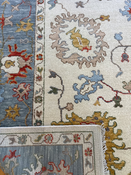 Kaoud Rugs 9.3X12.1 Rectangle Ivory OUSHAK Area Rug