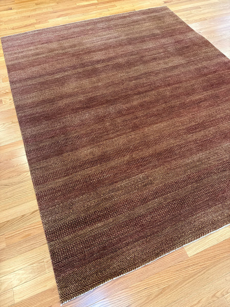 Kaoud Rugs 7.10X9.10 Rectangle RUST GABBEH Area Rug