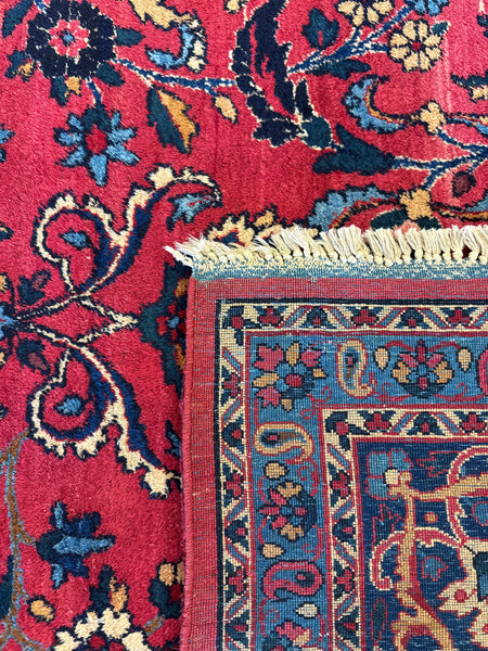 Kaoud Rugs 9X11.8 Rectangle RED  Area Rug