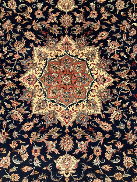 Kaoud Rugs 10.1X14.1 Rectangle NAVY NAIN Area Rug