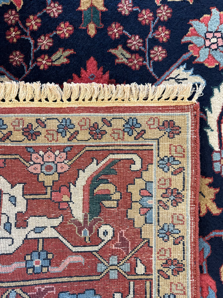 Kaoud Rugs 7.9X9.11 Rectangle NAVY SERAPI Area Rug