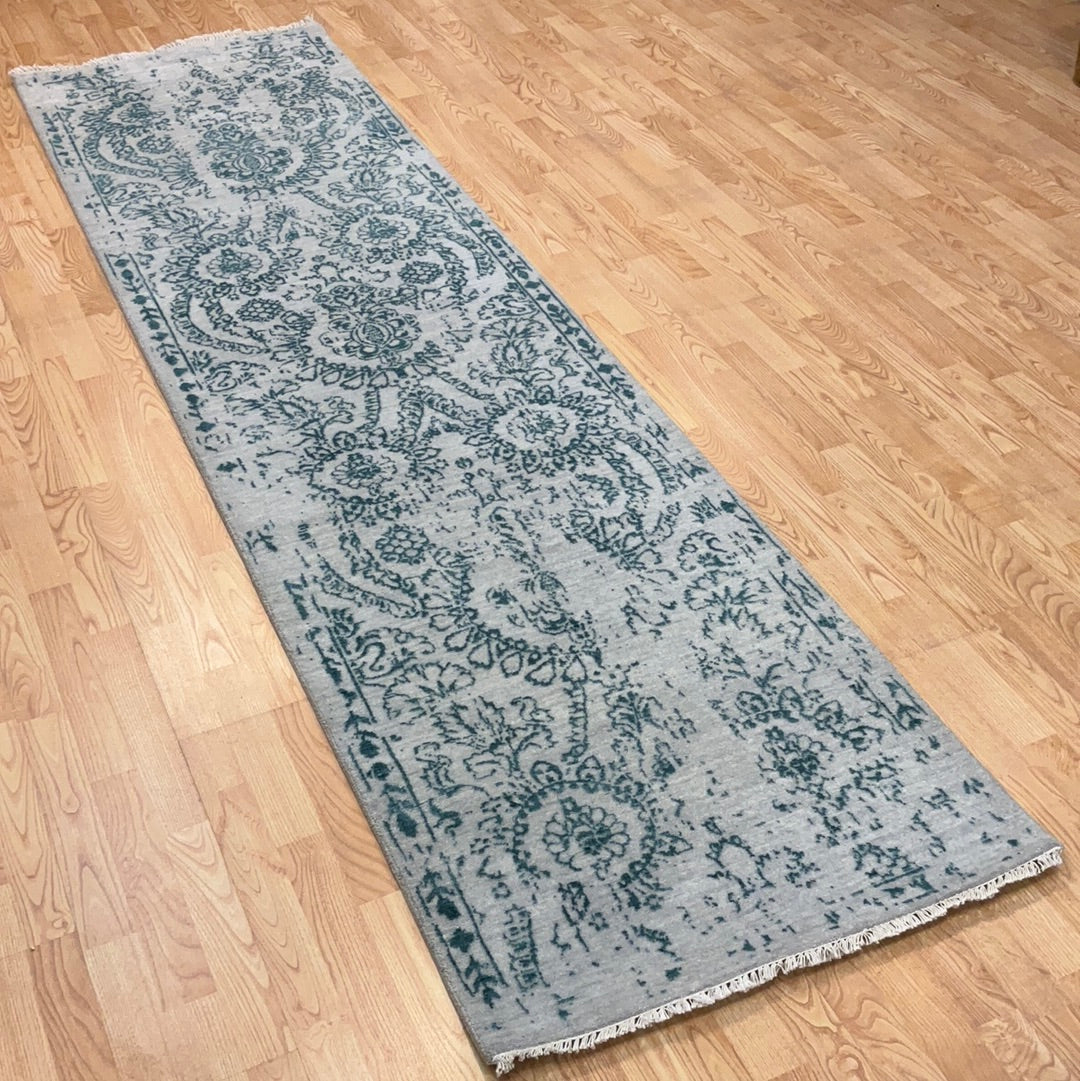 Kaoud Rugs 2.7X10.1 Runner SILVER CONTEMP Area Rug