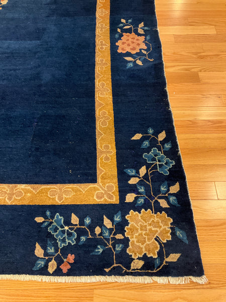 Kaoud Rugs 9.1X11.5 Rectangle NAVY ANT. PEKING Area Rug