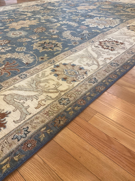 Kaoud Rugs 10.1X13.10 Rectangle Navy MAHAL Area Rug