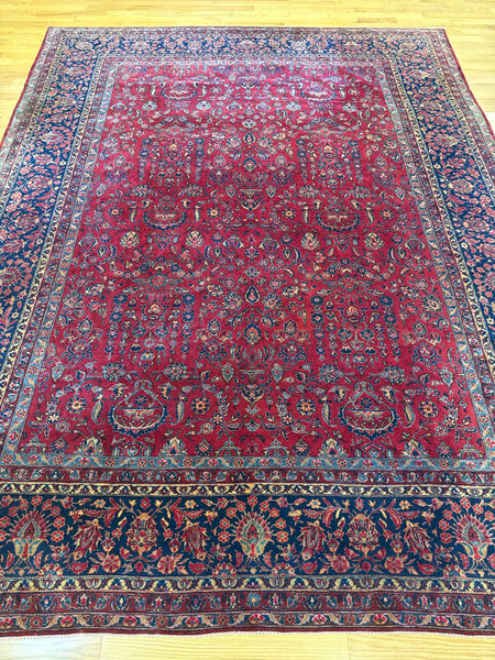 Kaoud Rugs 8.8X11.5 Rectangle RED  Area Rug