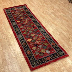 Kaoud Rugs 2.8X8 Runner BURGUNDY GABBEH Area Rug