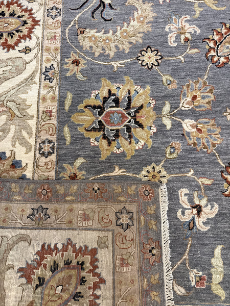 Kaoud Rugs 10.1X14.4 Rectangle Dark Grey ANT MAHAL Area Rug