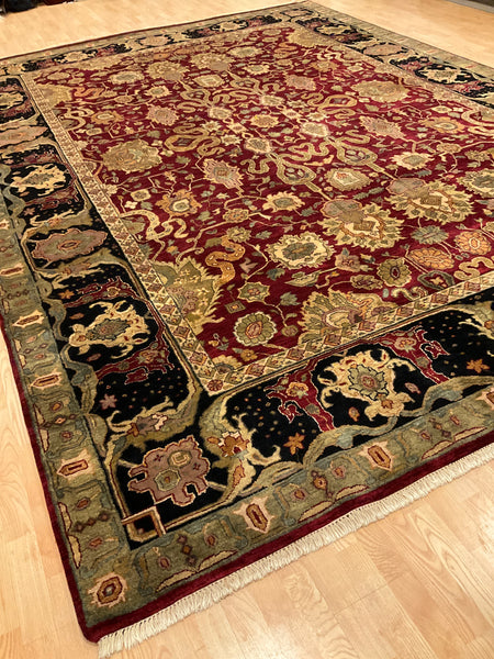 Kaoud Rugs 10.2x14.2 Rectangle RED ANT. BAKTIARI Area Rug