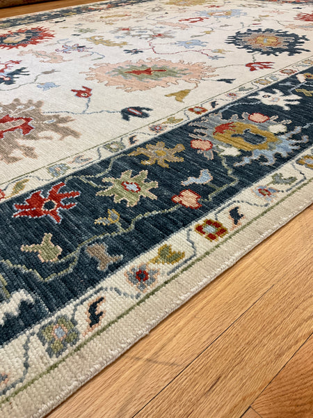 Kaoud Rugs 9.2X11.10 Rectangle Ivory OUSHAK Area Rug