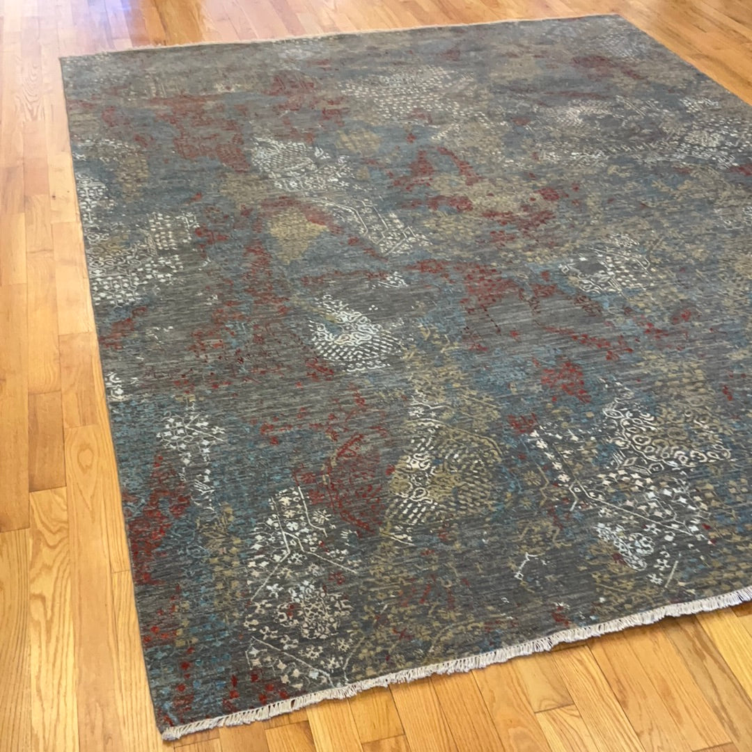 Kaoud Rugs 9.1X12.2 Rectangle Multi Contemp Area Rug