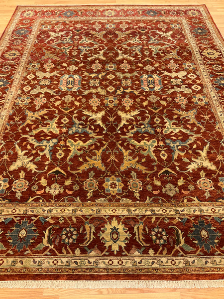 Kaoud Rugs 9X11.8 Rectangle RUST ANT. VERAMINE Area Rug