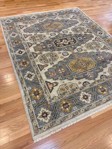 Kaoud Rugs 8.2x10 Rectangle Ivory Ant. Shirvan Area Rug