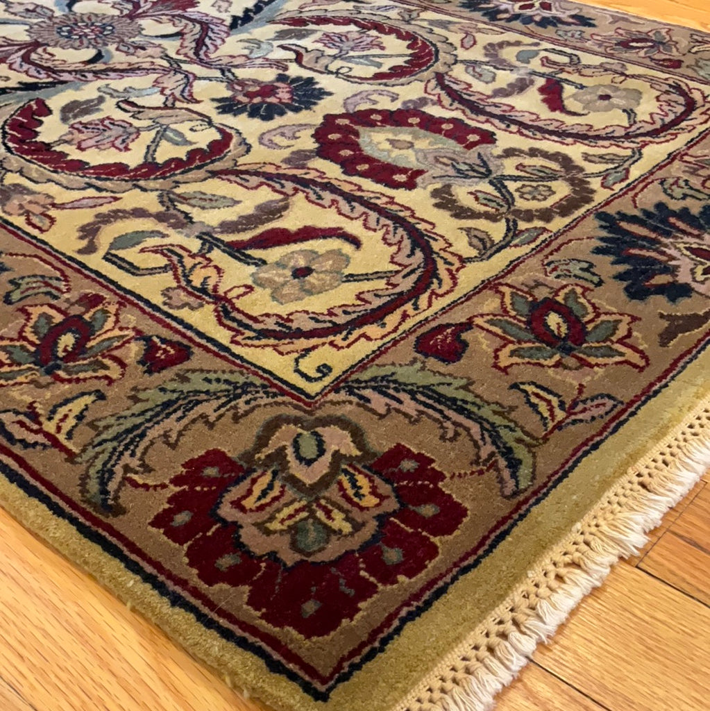 Ant Rug Kaoud Rugs Hand Knotted GOLD WOOL ANT. MAHAL