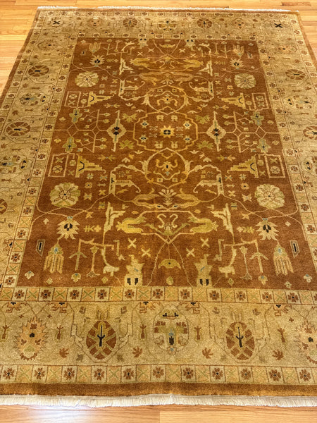 Kaoud Rugs 8X10.2 Rectangle RUST ANT. MAHAL Area Rug