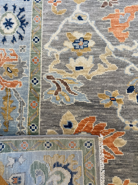Kaoud Rugs 7.11X10.3 Rectangle Dark Grey OUSHAK Area Rug