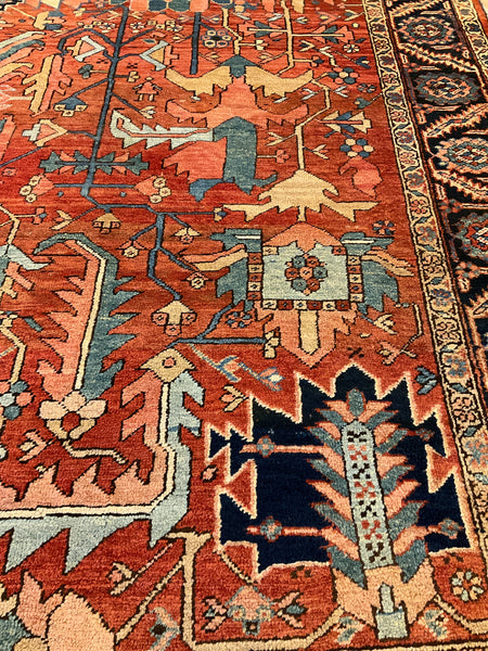 Kaoud Rugs 9.1x12 Rectangle RUST ANTIQUE HERIZ Area Rug