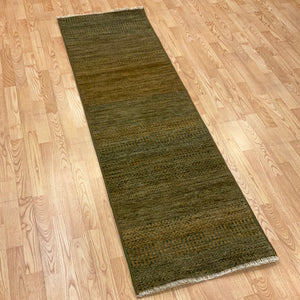 Kaoud Rugs 2X6.10 Runner LIGHT GREEN GABBEH Area Rug