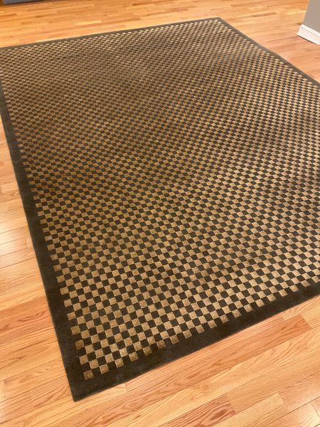 Kaoud Rugs 9.1X11.10 Rectangle OLIVE GREEN CONTEMPTIB Area Rug