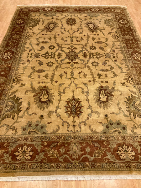 Kaoud Rugs 10X14 Rectangle GOLD ANT. MAHAL Area Rug