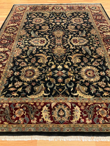 Kaoud Rugs 9.1X12.3 Rectangle BLACK ANT. MAHAL Area Rug