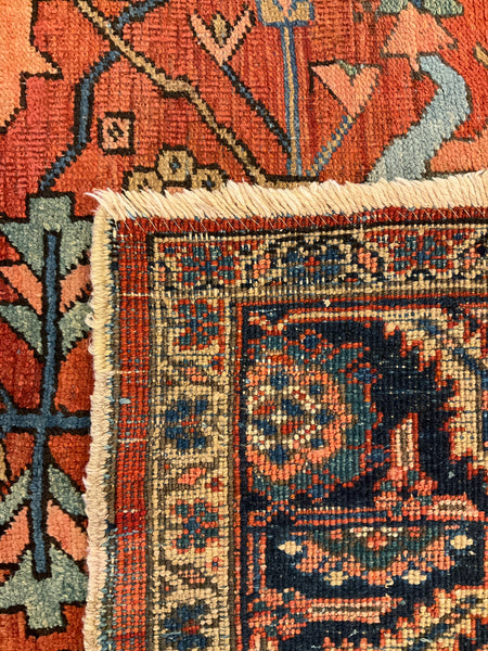 Kaoud Rugs 9.1x12 Rectangle RUST ANTIQUE HERIZ Area Rug