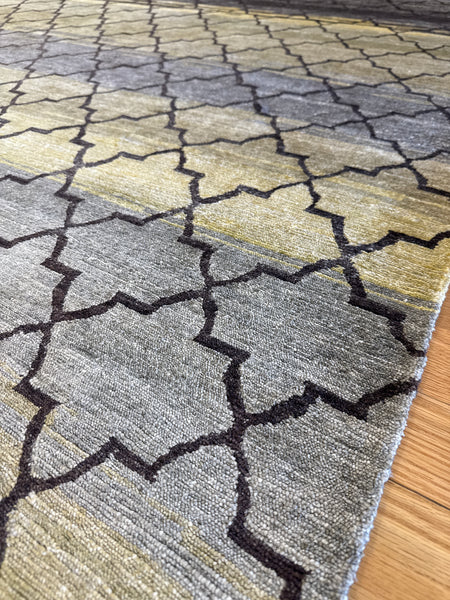 Kaoud Rugs 9X12 Rectangle BROWN CONTEMP Area Rug