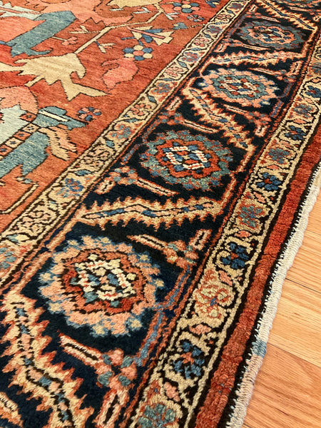 Kaoud Rugs 9.1x12 Rectangle RUST ANTIQUE HERIZ Area Rug