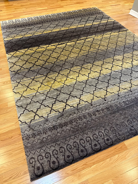 Kaoud Rugs 9X12 Rectangle BROWN CONTEMP Area Rug
