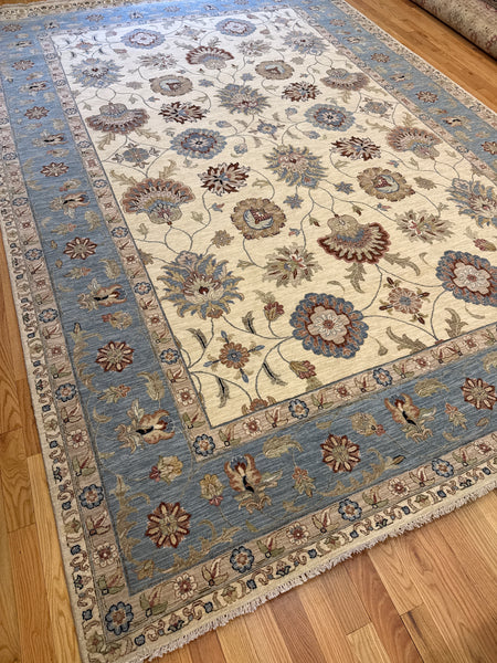 Kaoud Rugs 9.11X14.4 Rectangle Ivory ANT MAHAL Area Rug