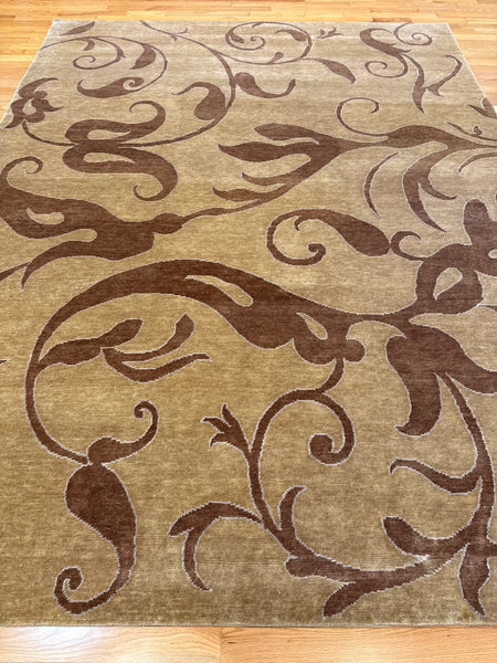 Kaoud Rugs 9.1X11.10 Rectangle BEIGE CONTEMP-S Area Rug