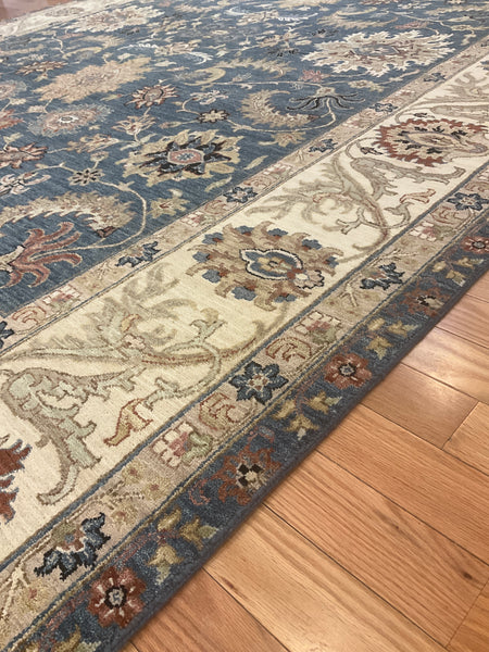 Kaoud Rugs 9.1X12.4 Rectangle Navy MAHAL Area Rug