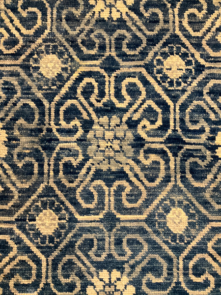 Kaoud Rugs 9.10X14.2 Rectangle NAVY CONTEMP Area Rug