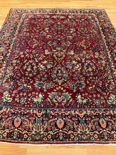 Kaoud Rugs 8.8X11.1 Rectangle RED  Area Rug
