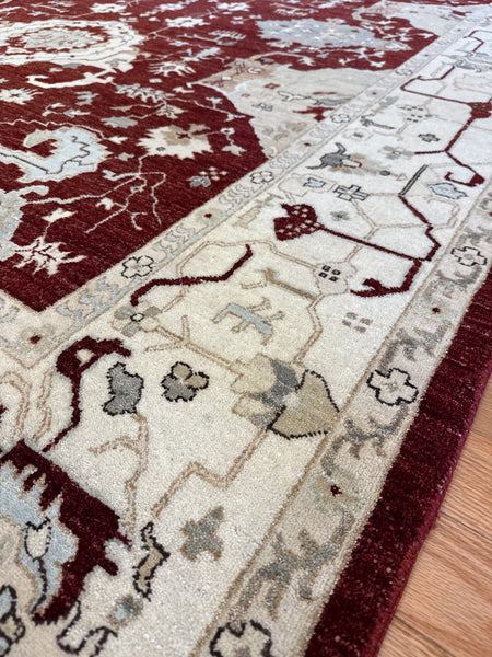 Kaoud Rugs 8X10.1 Rectangle BURGUNDY ANT. HERIZ-S Area Rug
