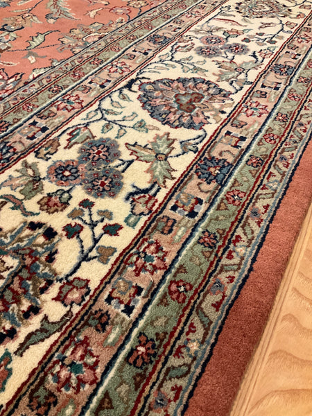 Kaoud Rugs 9.10X14.1 Rectangle LIGHT ROSE GHOUM Area Rug