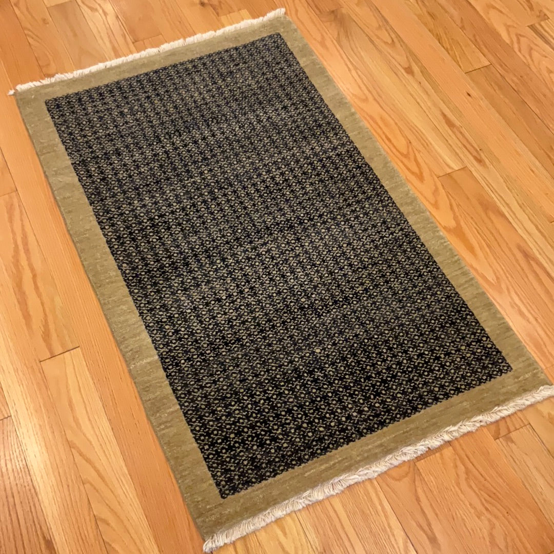 Kaoud Rugs 2.6X4 Rectangle BLACK GABBEH Area Rug