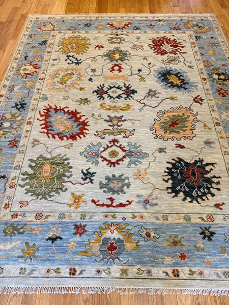 Kaoud Rugs 8.2X10.1 Rectangle Ivory OUSHAK Area Rug