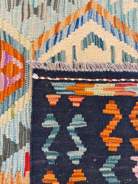 Kaoud Rugs 8.1X10.2 Rectangle LIGHT GREEN KILIM Area Rug