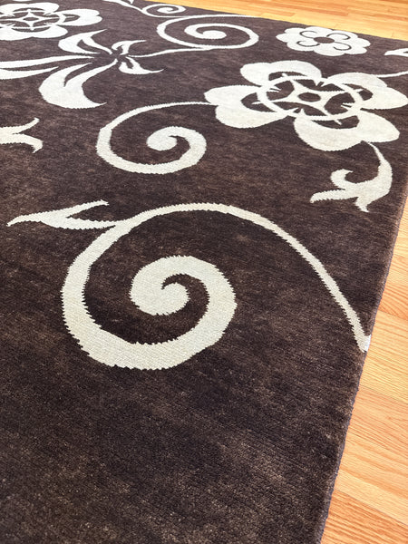 Kaoud Rugs 8.2X10.2 Rectangle BROWN CONTEMP-S Area Rug