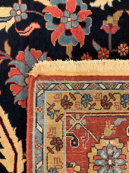 Kaoud Rugs 9.11X13.9 Rectangle NAVY SERAPI Area Rug